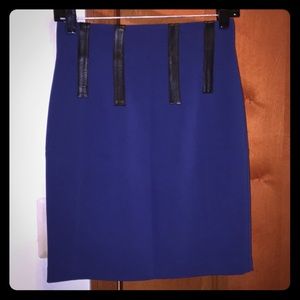 Rag & Bone pencil skirt with leather detail, New